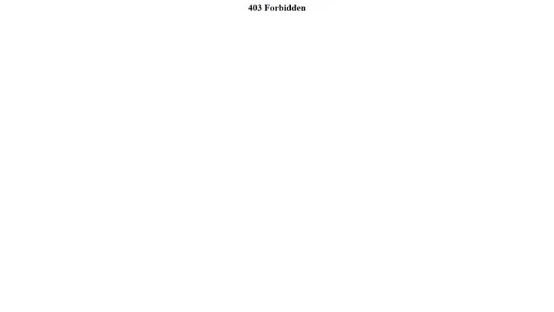 403 Forbidden website screenshot