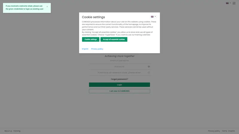 Cankado — SaaS/Software Product website design screenshot
