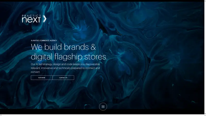 PracticeNext | Digital Commerce Strategy, Design & Development — SaaS/Software Product website design screenshot