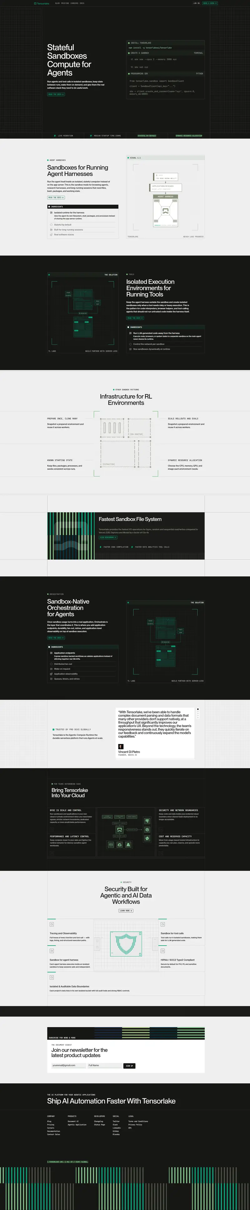 Home — SaaS website design screenshot